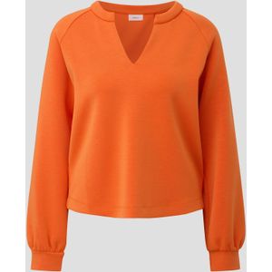 Sweatshirt met tuniekhals