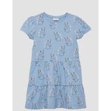 s.Oliver - A-lijn Jurk - Jersey - Met Pofmouwtjes - Ronde Halslijn