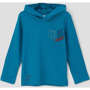 S.Oliver Longsleeve met Printopdruk Helderblauw