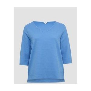s.Oliver - Sweatshirt - Zacht - Jersey - V-hals - 3/4 Mouwen
