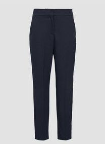 Broek - Slim-fit Sigarettenbroek - Katoenmix - Hoge Taille - Enkellengte