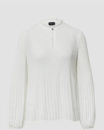 Blouse - Wijde Blouse - Effen - Crêpe - Lange Mouw - Normale Pasvorm