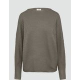 s.Oliver - Gebreide Trui - Viscoseblend - Met Vleermuismouwen