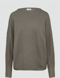 s.Oliver - Gebreide Trui - Viscoseblend - Met Vleermuismouwen