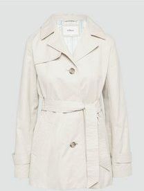 Buitenjas - Korte Trenchcoat - Waterafstotend - Slanke Pasvorm