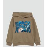 Sweater - Capuchon - Motiefprint - Sweatstof - Normale Pasvorm