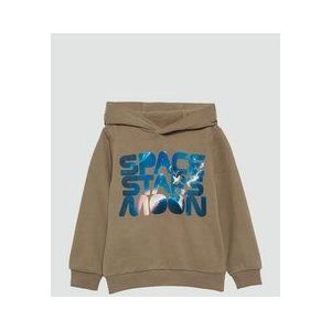 Sweater - Capuchon - Motiefprint - Sweatstof - Normale Pasvorm