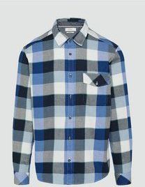 s.Oliver - Hemd - Geruit - Lichtgewicht Stretchkatoen - Regular Fit