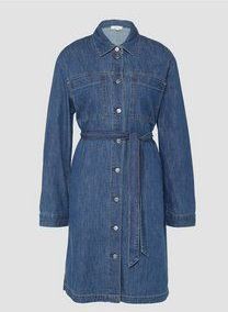 s.Oliver - Jeans-Hemdjurk - Blauw - Katoen - Relaxed Fit