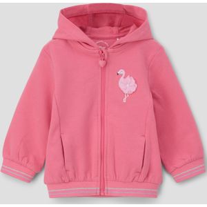 Sweatvest met flamingodetail