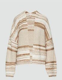 Vest - Knus Oversized - V-hals - Wijde Mouwen - Gebreid Patroon