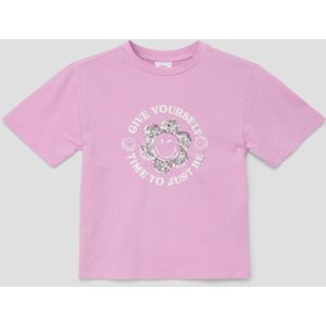 Zacht T-shirt met Smiley®-print op de voorkant