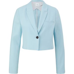 Cropped blazer van een katoenmix