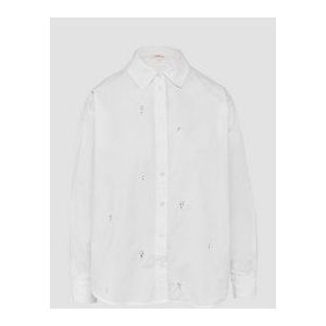 Blouse - Effen - Klassieke Blouse - Lange Mouw - Normale Pasvorm