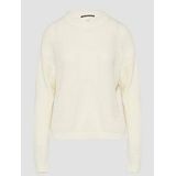 QS - Trui - Chamois - Knitwear - Ronde Hals, Effen, Losse Pasvorm