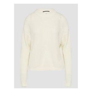 QS - Trui - Chamois - Knitwear - Ronde Hals, Effen, Losse Pasvorm