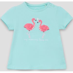 T-shirt met flamingo-artwork