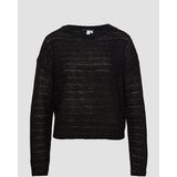 Gebreide Trui - Lichte Pullover - Ajourpatroon - Normale Pasvorm - Lange Mouwen