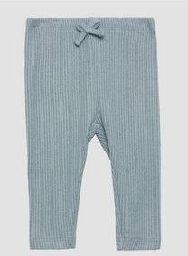 Legging - Geribd - Slim Fit - Hoog Uitgesneden Taille