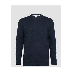 s.Oliver - Strickpullover - Heren Trui - V-hals - 100% Katoen