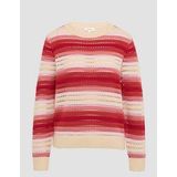 Gebreide Trui - Ajour - Katoenmix - Ronde Hals - Normale Pasvorm