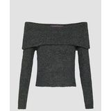 Gebreide Trui - Off-Shoulder Halslijn - Slanke Pasvorm - Lange Mouwen