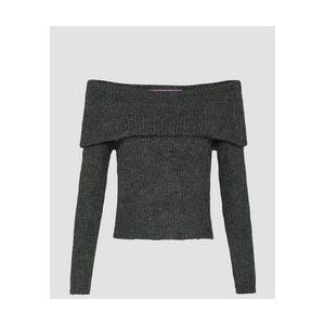 Gebreide Trui - Off-Shoulder - Slanke Pasvorm - Lange Mouwen