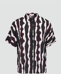 s.Oliver - Blouse - Luchtig - Oversized - Korte Mouwen