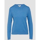 s.Oliver Gebreide trui van viscosemix, koningsblauw, 36