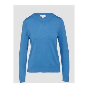 s.Oliver Gebreide trui van viscosemix, koningsblauw, 36
