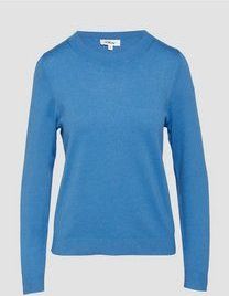 s.Oliver Gebreide trui van viscosemix, koningsblauw, 36