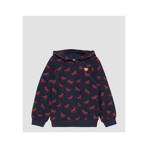 Sweatshirt - Met Capuchon - Katoen - Normale Pasvorm - Lange Mouw - Rechte Zoom