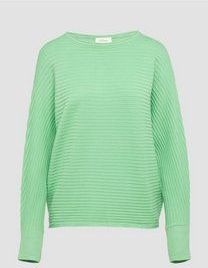 s.Oliver - Gebreide Trui - Viscoseblend - Met Vleermuismouwen