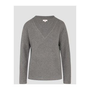 Sweatshirt - V-hals - Zacht - Stijlvol - Geribde Boorden - Ontspannen Pasvorm