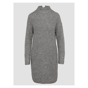 Jerseyjurk - Korte Gebreide Jurk - Knus - Met Col - Trendy