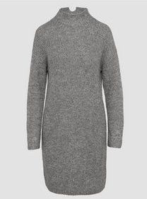 Jerseyjurk - Korte Gebreide Jurk - Knus - Met Col - Trendy