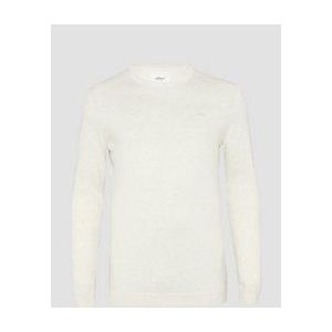 Gebreide Trui - Ronde Hals - Katoen - Blauw