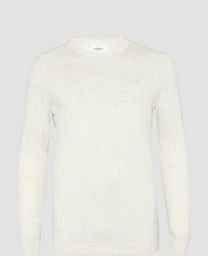 Gebreide Trui - Ronde Hals - Katoen - Blauw