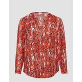 Blouse - Dierenprint - V-hals - Viscosemix