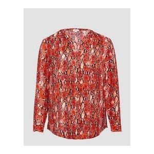 Blouse - Dierenprint - V-hals - Viscosemix