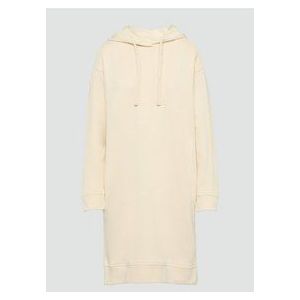 Jurk - Effen - Sweatstof - Kort - Capuchon - Losse Pasvorm - Lange Mouw