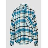 Blouse - Geruit - Viscose - Lange Mouw - Ronde Zoom