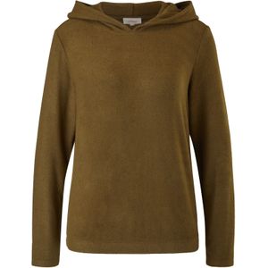 Gebreide hoodie met elastische boord