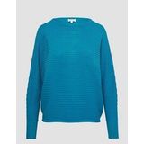 s.Oliver - Gebreide Trui - Relaxte Pasvorm - Vleermuismouwen - Ronde Halslijn