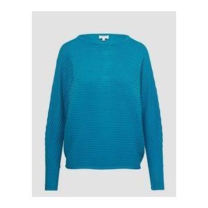 s.Oliver - Gebreide Trui - Relaxte Pasvorm - Vleermuismouwen - Ronde Halslijn