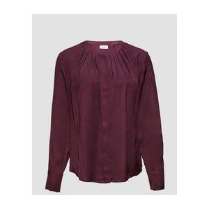 s.Oliver - BLACK LABEL - Blouse - Plum - Met Aangerimpelde Hals