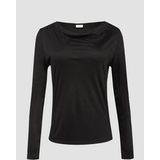 Longsleeve - Effen - Jersey - Watervalhals - Lange Mouwen - Normale Pasvorm