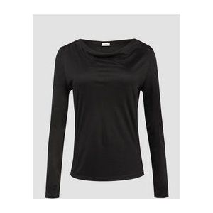 Longsleeve - Effen - Jersey - Watervalhals - Lange Mouwen - Normale Pasvorm