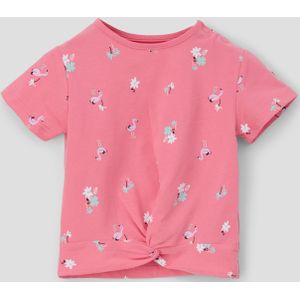 Shirt - Jersey - Ronde Hals - Gedrapeerd - Kwartmouw