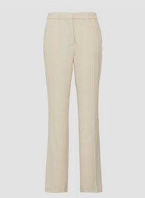 Broek - Hoog Uitgesneden - Rechte Pijpen - Gestructureerd Wafel Piqué